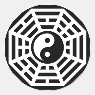 Adesivo Pakua, Bagua, Yin Yang, China, Símbolo Da Realida