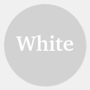 Adesivo Palavra branca colorida em Cinzas