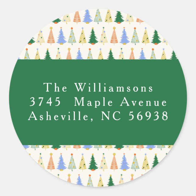 Adesivo Palavra de devolução verde verde em árvore de Nata (Frente)