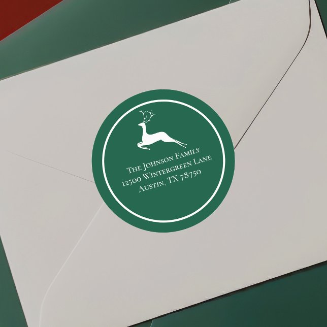 Adesivo Palavra de Natal Verde Endereço de Regresso (Criador carregado)