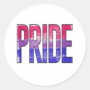 Adesivo Palavra de Orgulho Bissexual