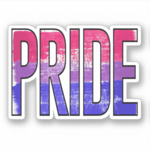 Adesivo Palavra de Orgulho Bissexual
