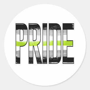 Adesivo Palavra de Orgulho do Agender