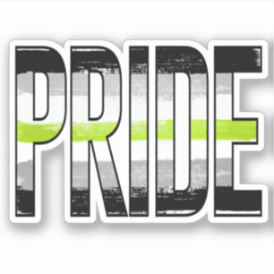 Adesivo Palavra de Orgulho do Agender