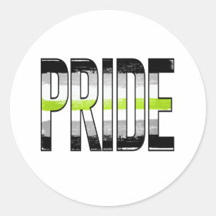 Adesivo Palavra de Orgulho do Agender