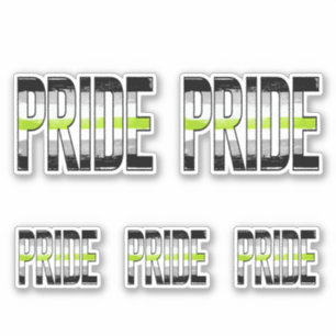 Adesivo Palavra de Orgulho do Agender
