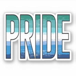 Adesivo Palavra de Orgulho Masculino Gay