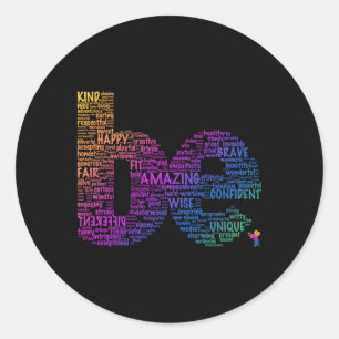 Adesivo Palavra Inspiradora Seja Incrível Letalidade Color