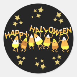 Adesivo Palavras de Halloween de Candy Corn
