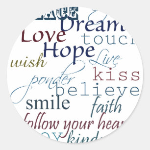 Adesivo Palavras de inspiração