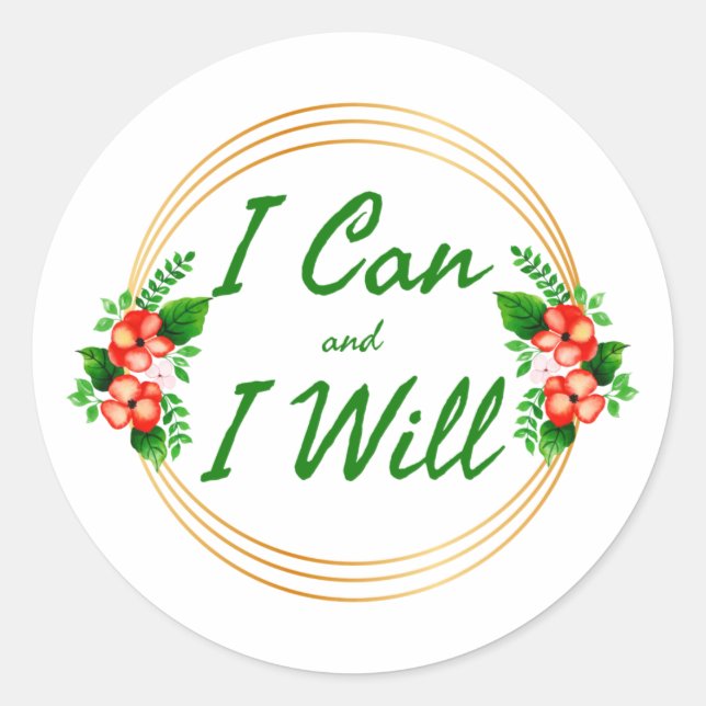 Adesivo Palavras de motivação gratosas para o trabalho (Frente)