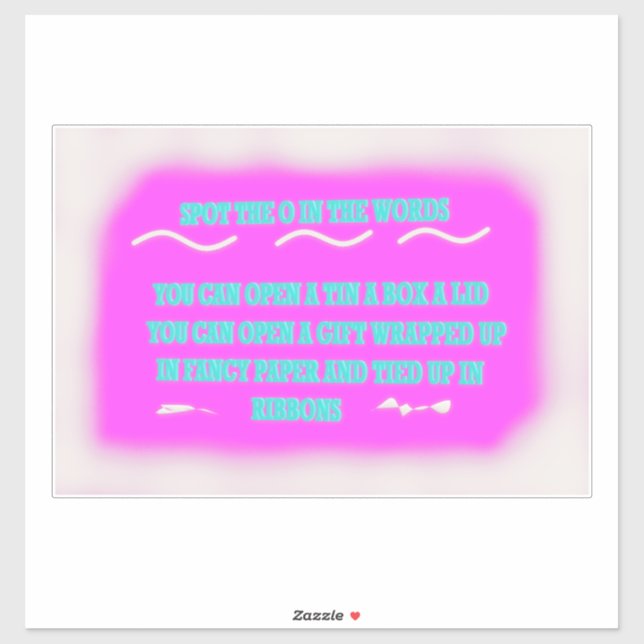 Adesivo Palavras design para a educação infantil cores ros (Folha)