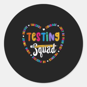 Adesivo Palavras do Dia de Teste Motivacional do Esquadrão