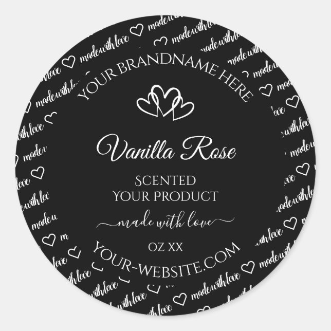 Adesivo Palavras Negras e Brancas Produto em Nuvem Rotulag (Frente)