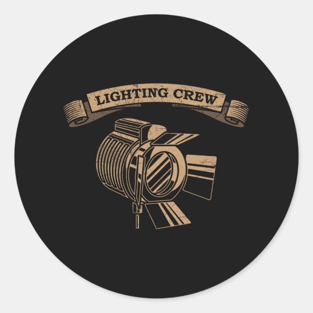 Adesivo PALCO do técnico de iluminação da tripulação (Frente)