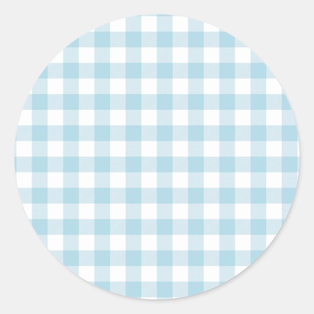 Adesivo Pale Blue Gingham (Frente)