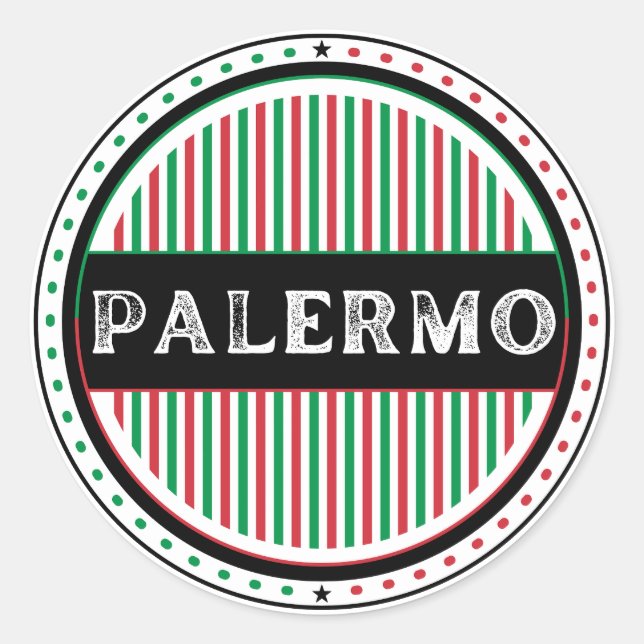 Adesivo Palermo City Pride Emblem – Italian Identity (Frente)