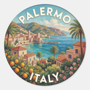 Adesivo Palermo Sicília Mediterrâneo Itália Viagem