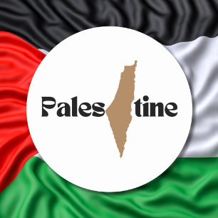 Adesivo Palestina livre Mapa da Justiça Social Palestina