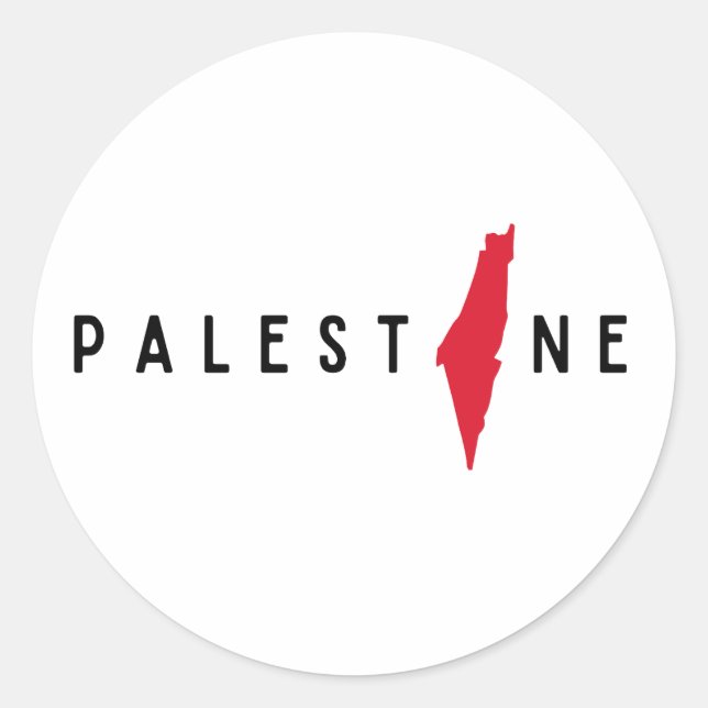 Adesivo Palestina Livre Palestina Livre Gaza (Frente)