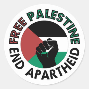 Adesivo Palestina Livre Termina Bandeira Apartheid Palesti