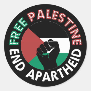 Adesivo Palestina Livre Termina Pavilhão Apartheid