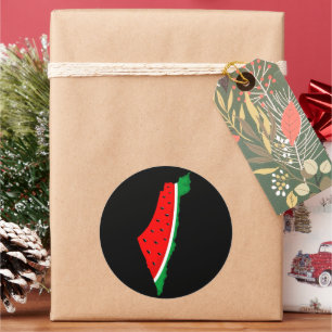 Adesivo Palestina - Mapa Watermelon - Símbolo da liberdade