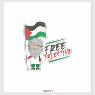 Adesivo Palestine Car Sticker, Palestina Flag Decal, Gaz