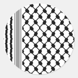 Adesivo Palestino Hatta Keffiyeh Kufiya Folk (2 Padrão)