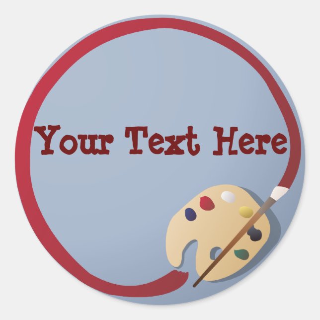 Adesivo Paleta de artista (Frente)