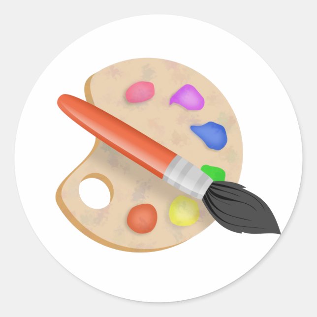 Adesivo Paleta de artistas (Frente)