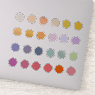 Adesivo Paleta de Cores Pastel de Primavera Bullet Journal