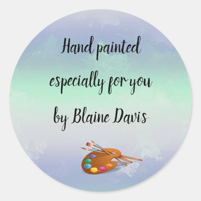 Adesivo Paleta de pintores editáveis especialmente para vo (Frente)