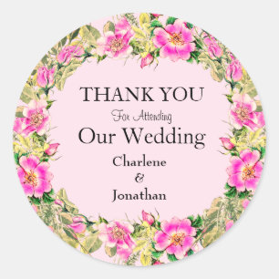 Adesivo Palhaço Cor-de-Rosa Personalizado Obrigado