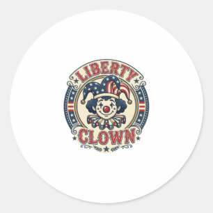 Adesivo Palhaço da Liberdade Patriótico Patriótico Clownco