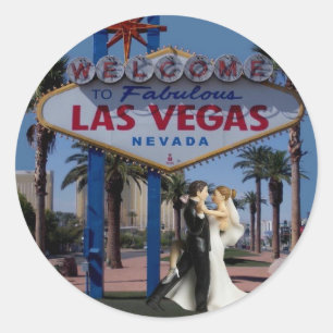 Adesivo Palhaço de Casamento de Las Vegas