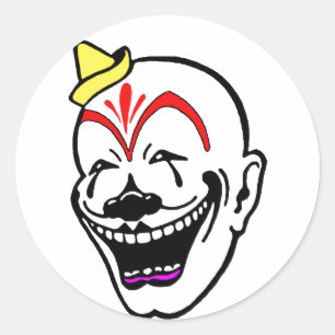 Adesivo Palhaço de Circo Antigo