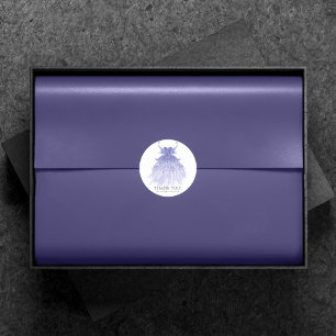 Adesivo Palhaço de Lavanda Wing   Purple Sheen Obrigado