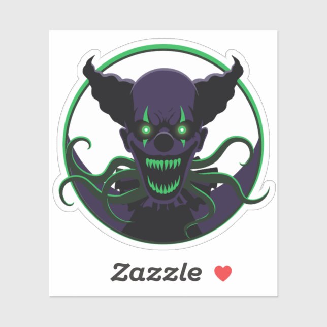 Adesivo Palhaço de Tentáculo (Folha)