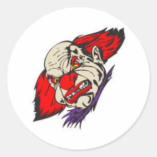 Adesivo palhaço mau