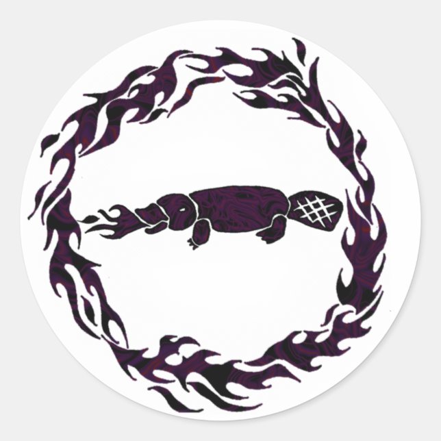 Adesivo Palhetas de proteção contra incêndios Playpus Cham (Frente)