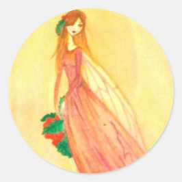 Adesivo Palhetas Redondas de Fadas do Coração