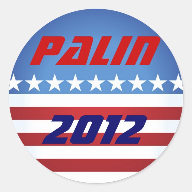 Adesivo Palin 2012 Sticker (Frente)