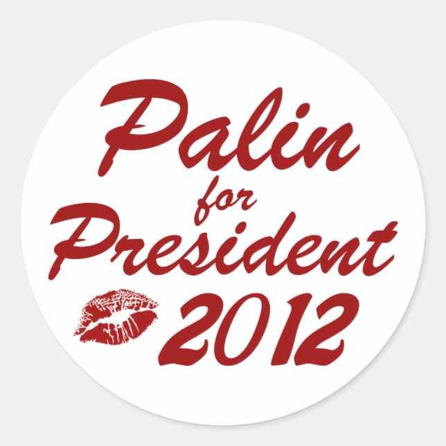 Adesivo Palin para Presidente (Frente)
