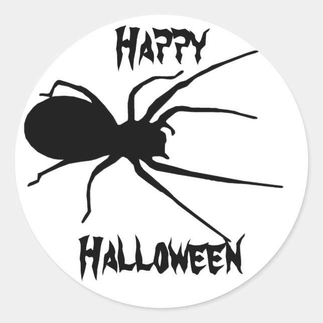 Adesivo Palitos de Aranha Negra-Halloween (Frente)