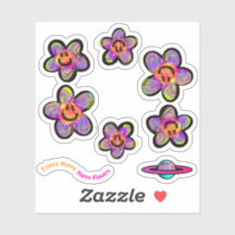 Palitos de Flores Felizes Trippy Hippy