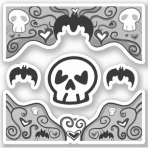 Adesivo Palitos Decorativos Góticos