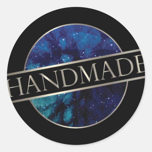 Adesivo Palitos feitos à mão no céu noturno (Frente)