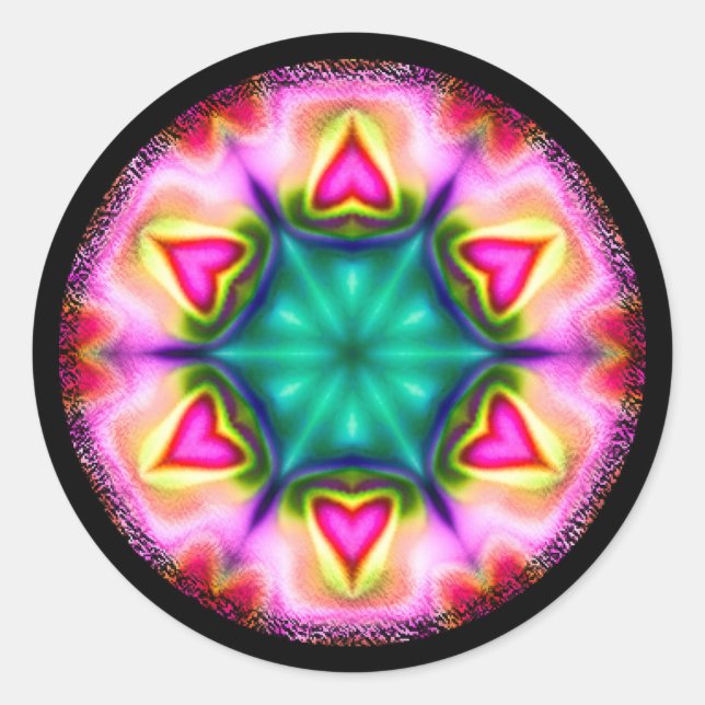 Adesivo Palitos redondos com corações (Frente)