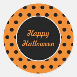Adesivo Palitos redondos de Halloween (laranja e preto)